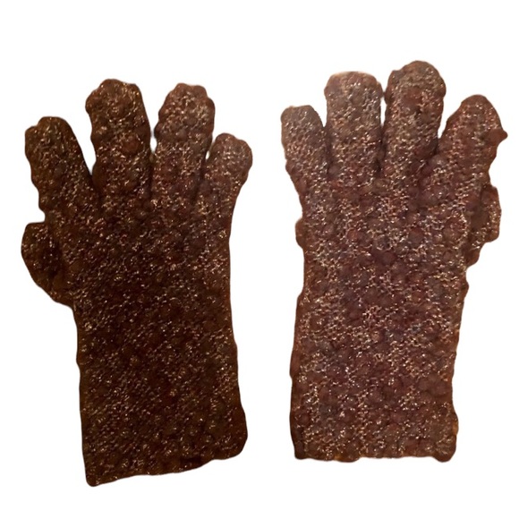 Metallic purple gloves - Picture 4 of 4